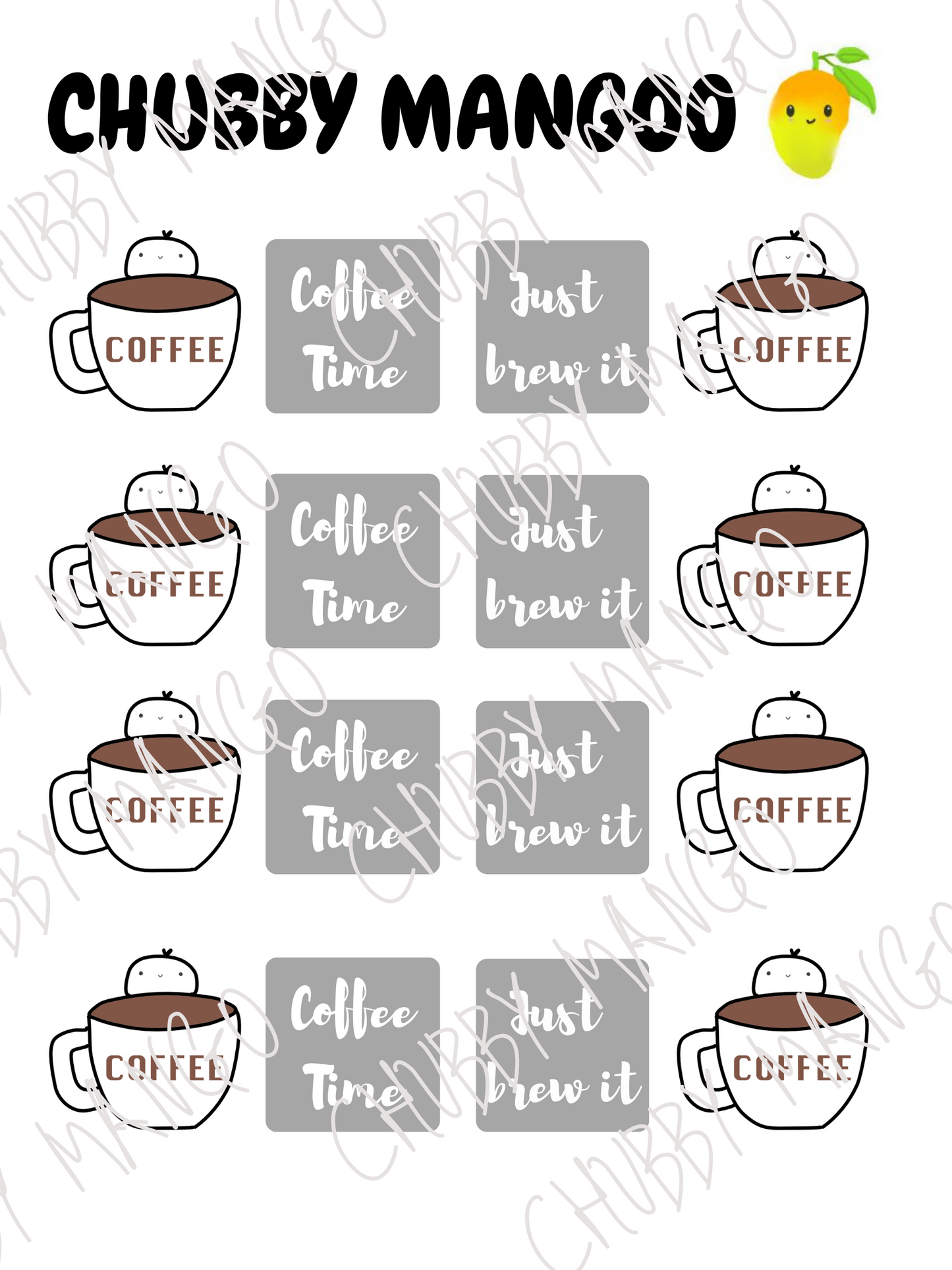 Coffee Time Stickers