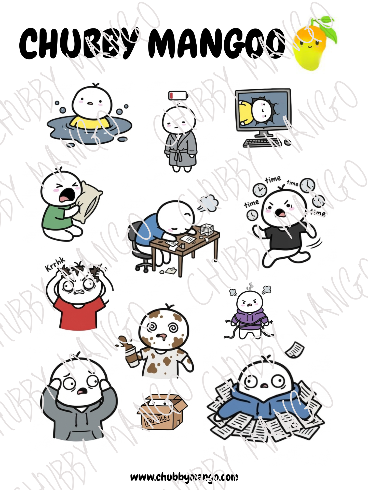 Crash Out! Stickers