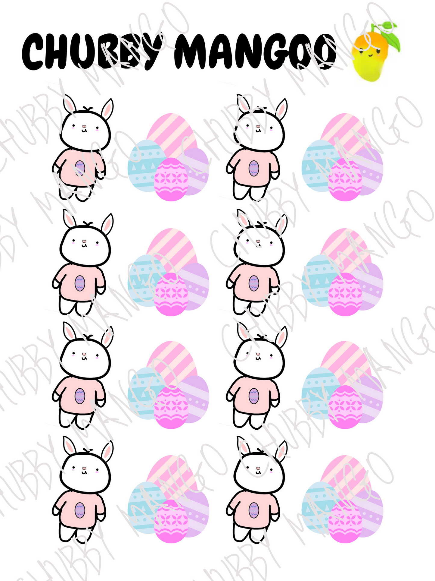 Mochi Max Bunny Stickers