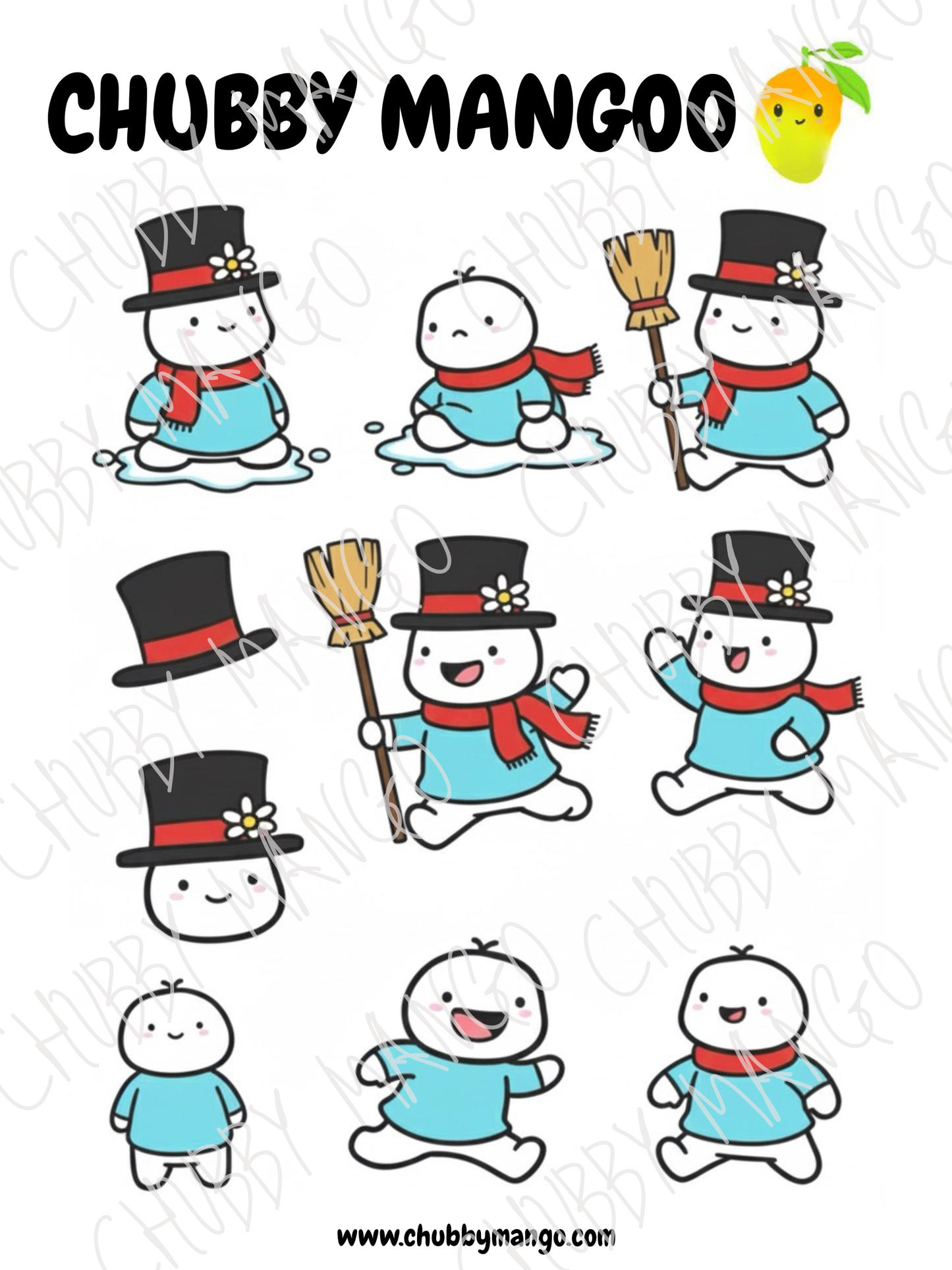 Frosty Max Sticker Sheet