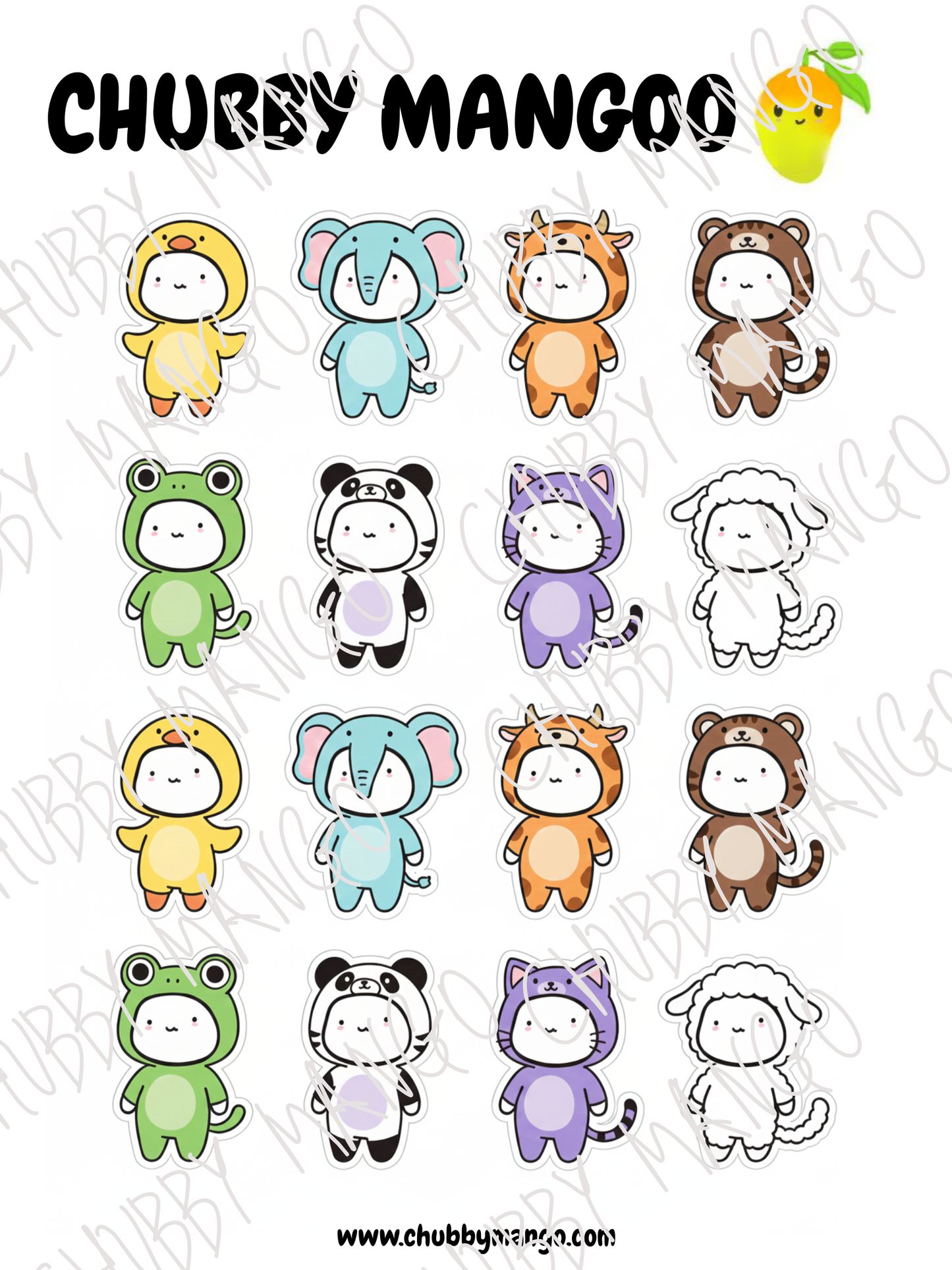 Mochi Max Animal Sticker Sheet